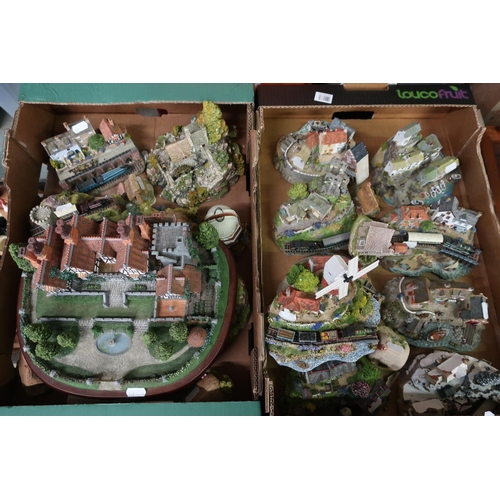 105 - Lilliput Lane and Country Lines Collection resin models in four boxes