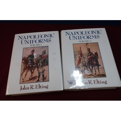 122 - 'Napoleonic Uniforms' in two hardback volumes by John R. Elting, published by Macmillan
