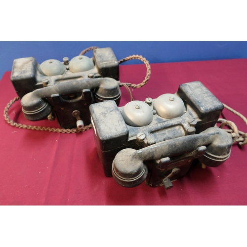 32 - Two field telephone sets MKII by TMC & PL (2)