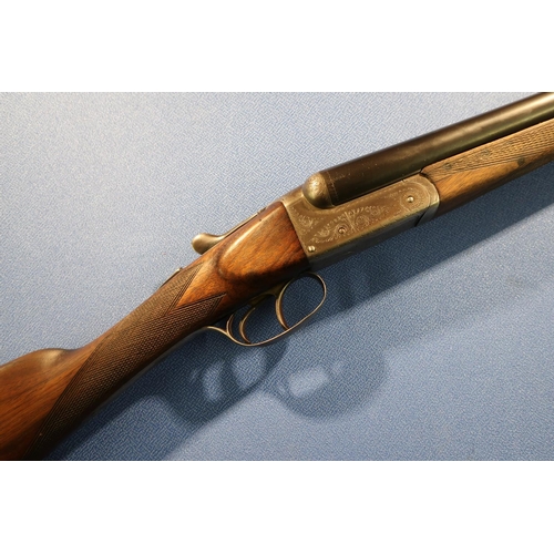 603 - 20 bore side by side Charles Playfair & Co of Aberdeen shotgun with 28 inch barrels, 14 1/2 inch str... 