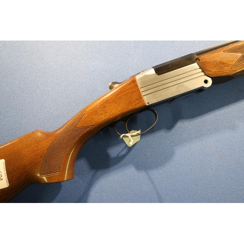 604 - Investarm 20 bore under and over folding action shotgun with 28 inch barrels, single trigger action ... 