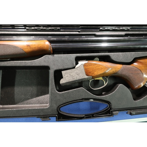 617 - Cased Browning 525 12 bore over and under ejector shotgun with 30 inch multi choke barrels, 14 3/4 i... 