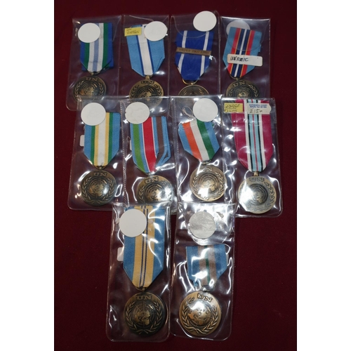 76 - Group of ten various UN Campaign medals including Cyprus, Former Yugoslavia etc