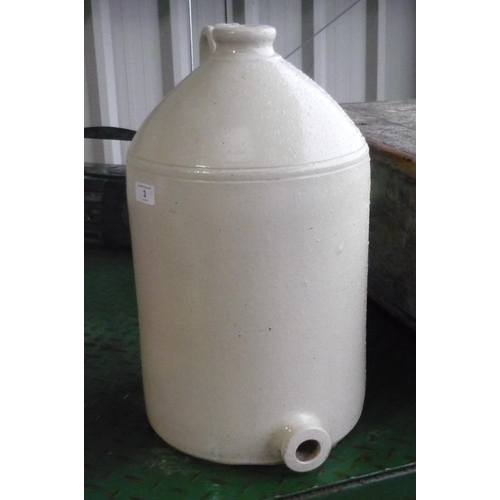 3 - Large stone flagon with tap hole