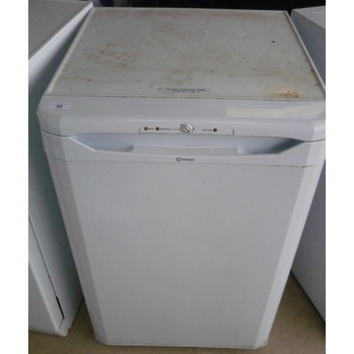 49 - Indesit upright freezer with four drawers