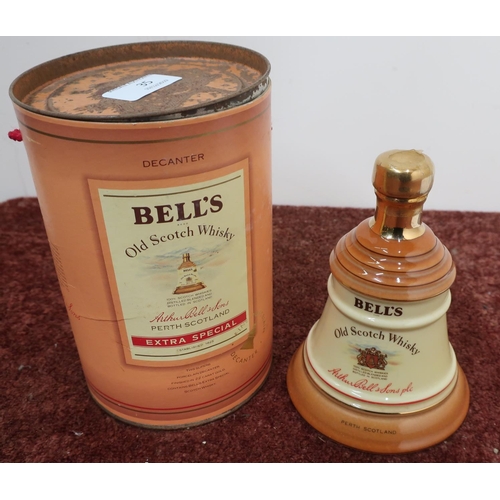 35 - Boxed Bells Old Scotch Whisky Wade ceramic sealed bell decanter (18.75cl)
