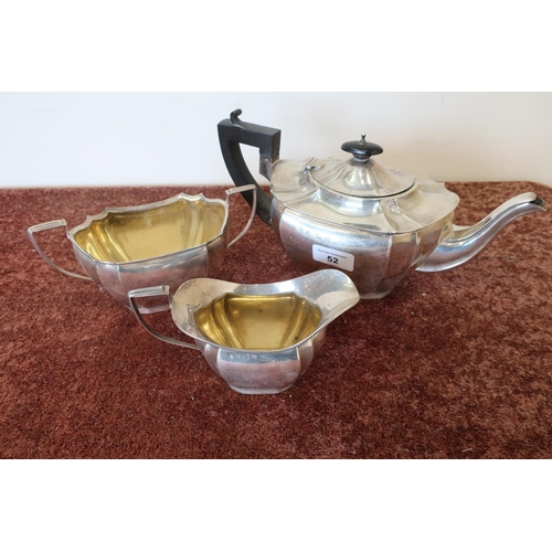 473 - Birmingham silver hallmarked three piece tea service