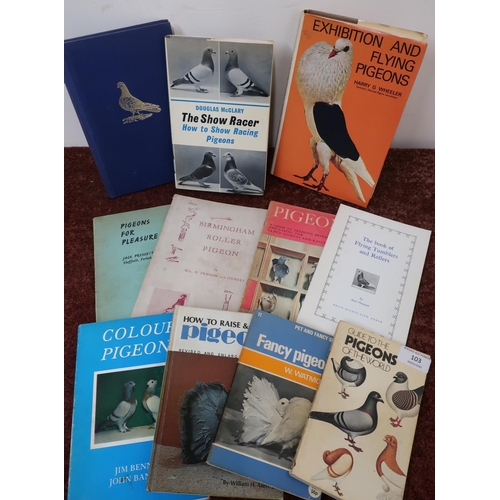 103 - Selection of various assorted pigeon related books and handbooks