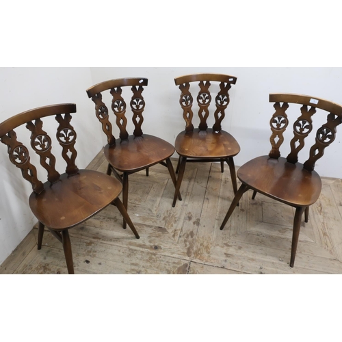 51 - Set of four Ercol dining chairs