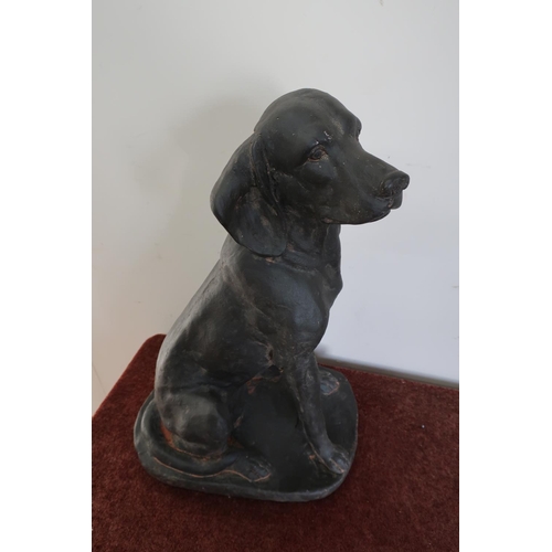 186 - Large figure of a seated dog (60cm high)