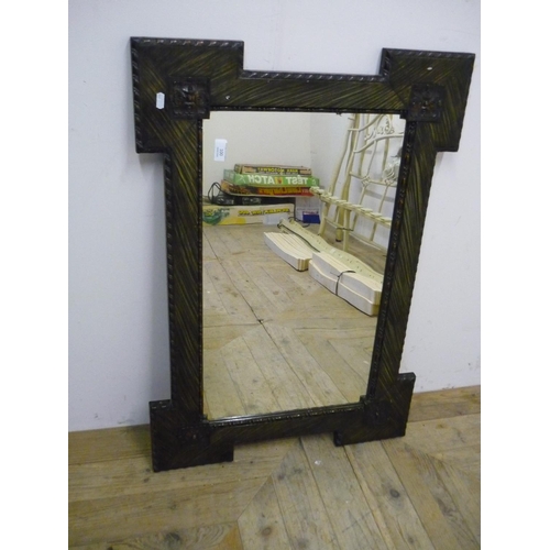 100 - Early - mid 20th C rectangular wall mirror