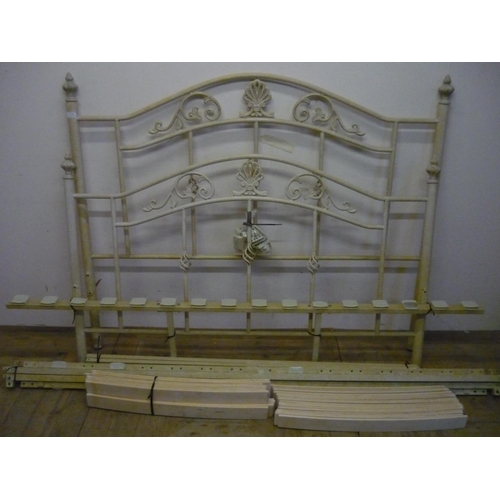 175 - Modern Victorian wrought iron style double bedstead