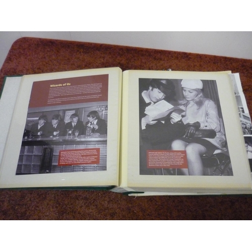 231 - Beatles related album containing various cuttings, press releases etc, including a small selection o... 