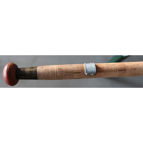 33 - Three piece cane salmon rod by Hardys of Alnwick (MOB)