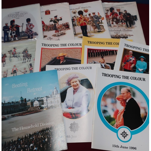 68 - Large quantity of military tattoo and parade programmes, booklets etc including Trooping the Colours... 
