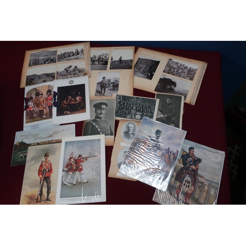 85 - Two boxes containing a large quantity of various military ephemera and photographs, including newspa... 