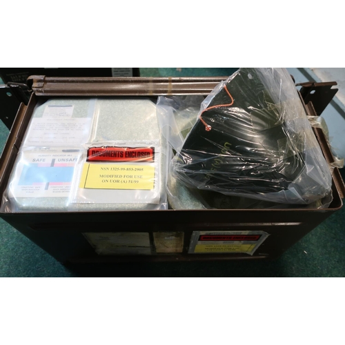 126 - Two military issue cased Proximity Sensors Operational in sealed packets and metal outer carry case