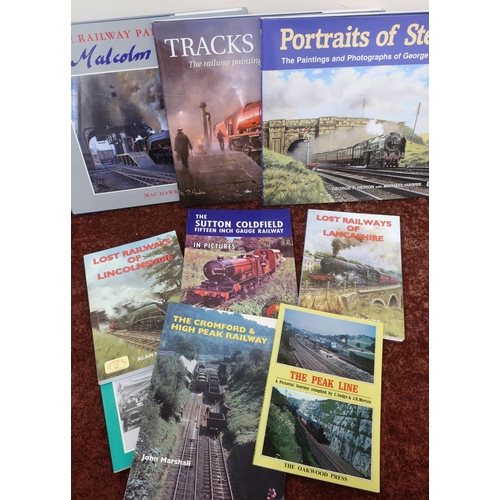 25 - Selection of various railway related books and pamphlets, including North Yorkshire Railway Stations... 