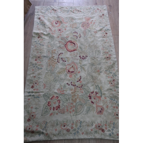 555 - Kashmiri hand stitched wool chain rug (150cm x 90cm)