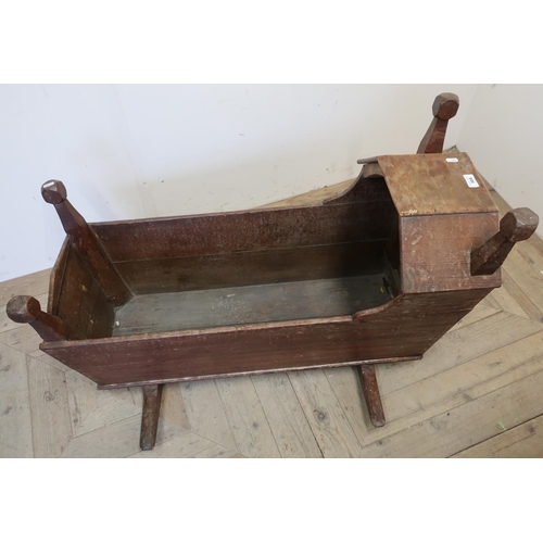 504 - 19th C child's rocking crib