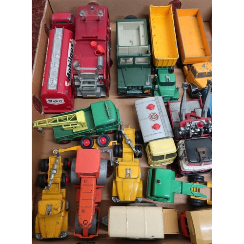 107 - Selection of various vintage die-cast vehicles, including Dinky, Britains etc