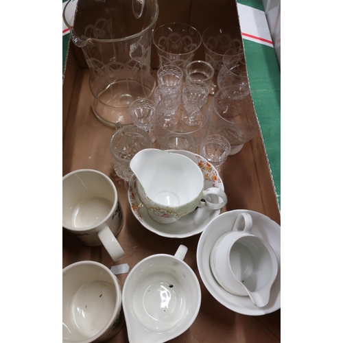 551 - Selection of various Edwardian and later glassware including Stuart Crystal port glasses, etched gla... 