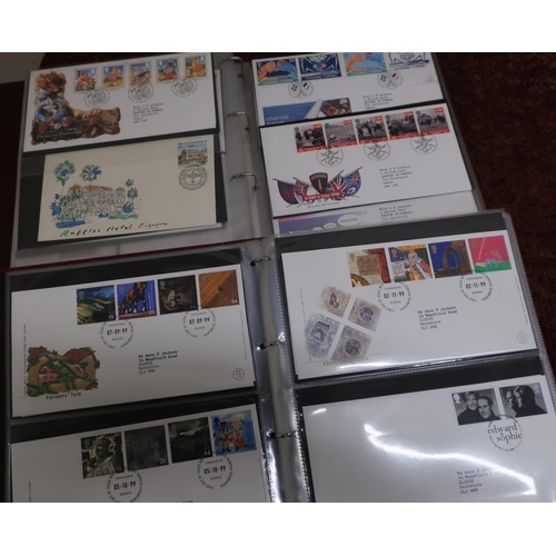 553 - Two albums of various Royal Mail FDCs