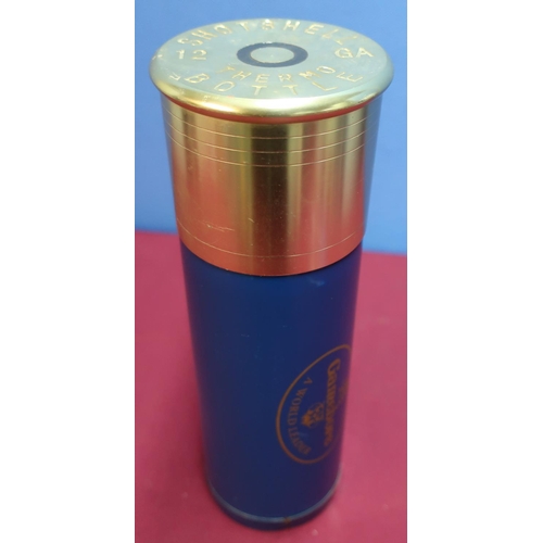 413 - 12 bore shot shell thermo bottle by Game Boar (height 26cm)