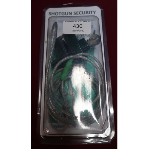 430 - Boxed as new shotgun security cable