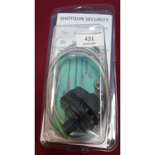 431 - Boxed as new shotgun security cable