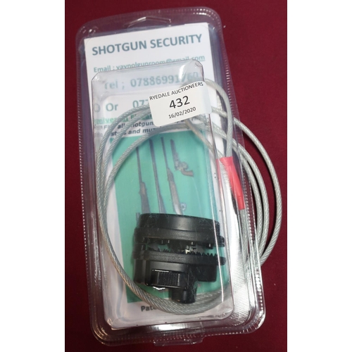 432 - Boxed as new shotgun security cable