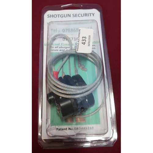 433 - Boxed as new shotgun security cable