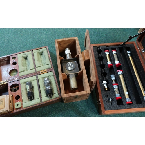 146 - General Radio Company wooden cased set of General Radio Reference Airline Components, cased electron... 