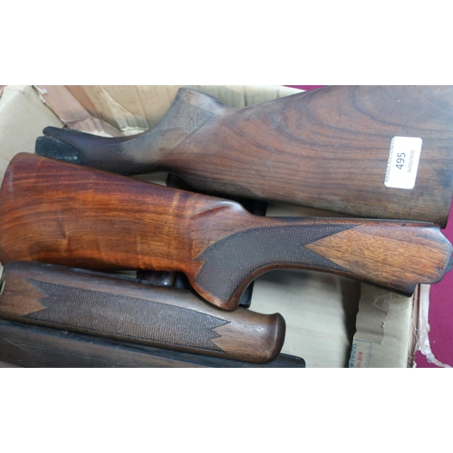 495 - Selection of stocks and forends from Lanber, Rozzini, AYA, Martini etc