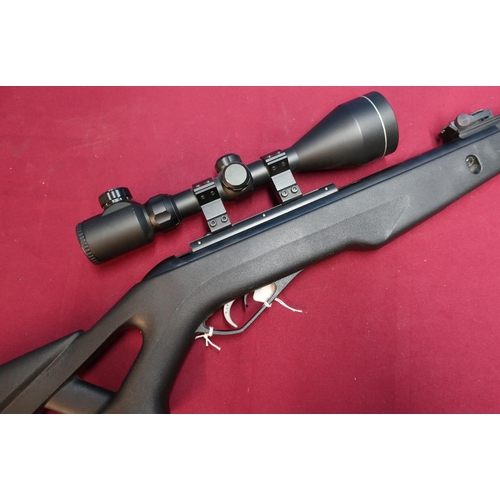 512 - Gamo .22 brake barrel air rifle with sound moderated barrel, fitted with 3-9x56E scope