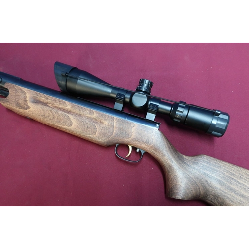 514 - Weihrauch HW35K .22 air rifle with sound moderated barrel and Walther 3-9x44 scope