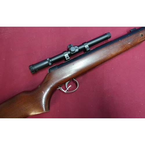 520 - BSA Meteor .22 brake barrel air rifle fitted with Crosman 4x15 scope