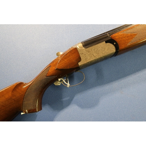 816 - 12 bore Barasingha Italian over and under single trigger ejector shotgun with 28 inch barrels, choke... 