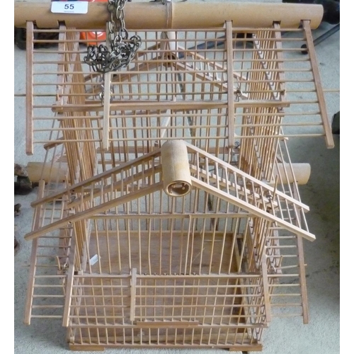 55 - Quality bamboo finch cage