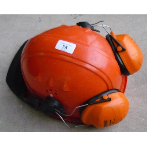 75 - Stihl safety helmet with ear defenders