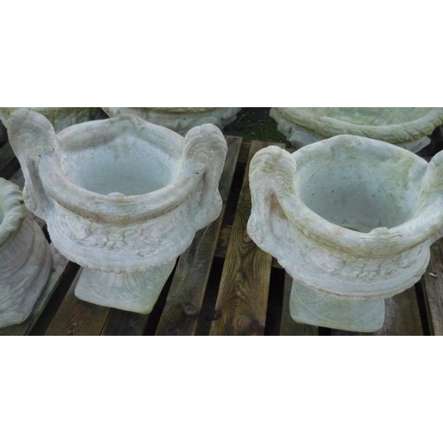 137 - Two handled urns