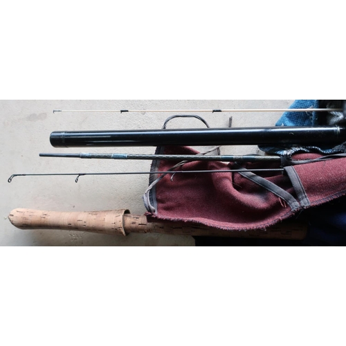 383 - Four beach rods by various makers, including Daiwa and Bruce & Walker etc