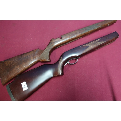 389 - Stock to fit a brake barrel SMK air rifle and another rifle stock (2)