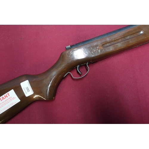 390 - Westlake .22 brake barrel air rifle, serial no. 110630000