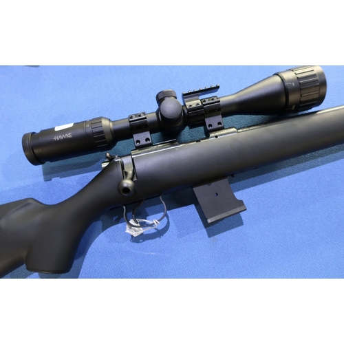 735 - CZ455 .17 HMR bolt action rifle with sound moderator and Hawke 4-12x40 AO scope serial no. B944261 (... 