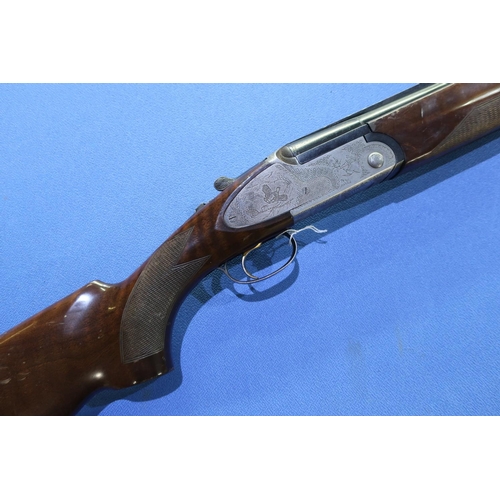 827 - Rizzini 12 bore over & under ejector shotgun with side plated action, 30 inch barrels fitted with 1/... 