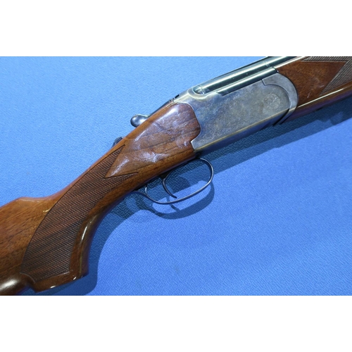 840 - Lanber 12 bore over & under ejector shotgun with 28 inch barrels and 14 1/2 inch pistol grip stock, ... 