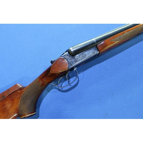 844 - Baikal 12 bore side by side shotgun with 28 1/2 inch barrels, serial no. A10663 (shotgun certificate... 