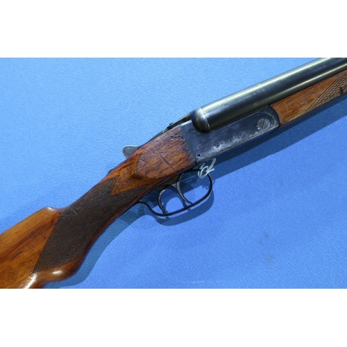 848 - MAC (French) 12 bore side by side shotgun with 26 3/4 inch barrels, serial no. A9091 (shotgun certif... 