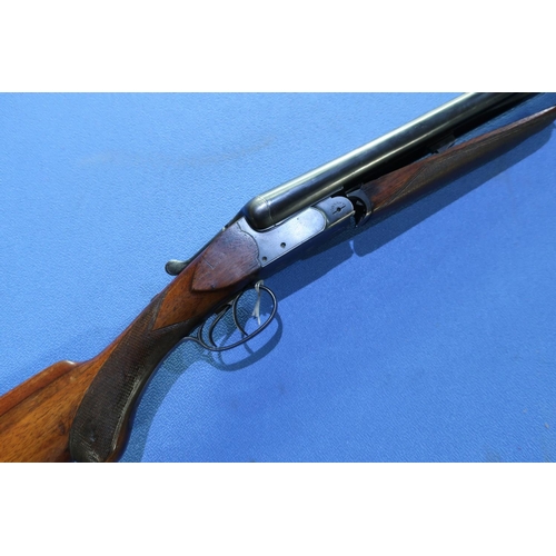 871 - Browning Fabrique Nationale 12 bore side by side ejector shotgun (lacking one ejector), 28 inch barr... 